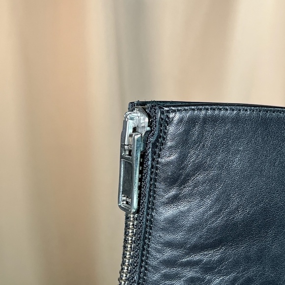 MM6 MAISON MARTIN MARGIELA Black Décolleté Platform Heel Bootie Size 38 - Picture 12 of 17